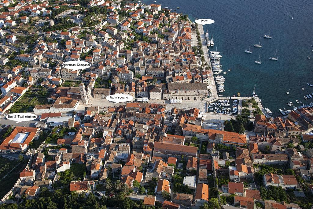 Apartments And Rooms Kampanel Hvar Town Bagian luar foto